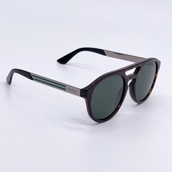 NEW GUCCI GG0689S 002 HAVANA GREEN UNISEX SUNGLASSES GUCCI - Picture 9 of 13